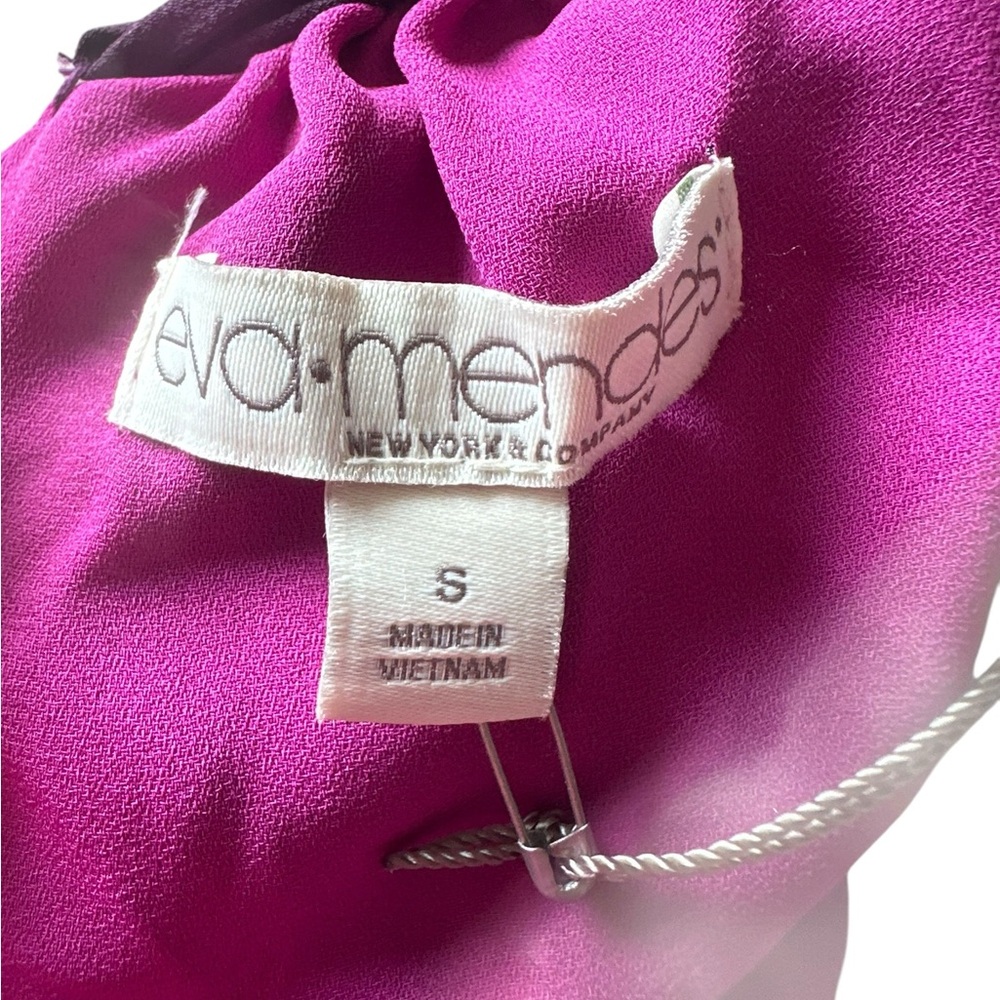 Eva Mendes Halter Maxi Dress – Colorblock Purple/Fuchsia – Size Small NWT - Picture 13 of 15